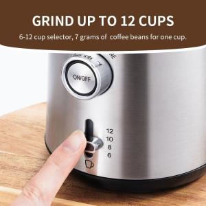 Multifunctional Electric Coffee Grinder UK Plug 80g Capacity with Removeable