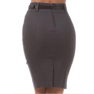 Slim Womens / Ladies Summer Skirt / Skirt , Black Ofiice Lady Cotton