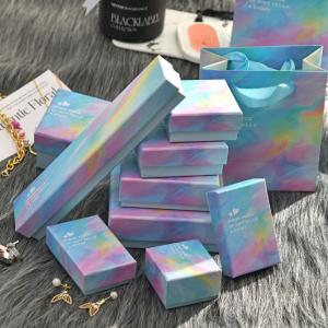 Customized Logo Jewelry Boxes Women's Necklace Earrings Ring Beautifully