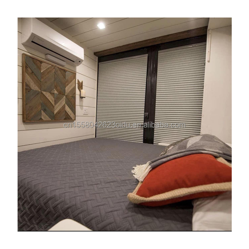 50/75/100mm Wave Sandwich Panel Tiny Wooden Prefab House Container Living Two Story Container Buildings Cabins Wooden Villa