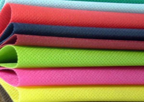 Buy White Blue Red Yellow Non Woven Polypropylene Fabric Eco Friendly at wholesale prices