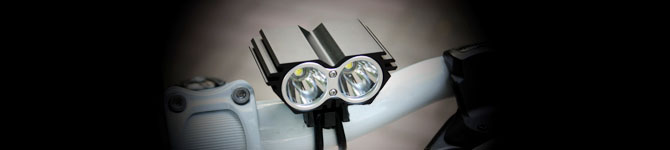 2100lm Portable LED Bicycle Headlight , 8.4V XML2 LED Bike Headlight