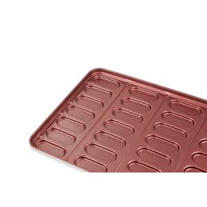 PTFE Non Stick 670x511x40mm Hot Dog Bun Baking Pan