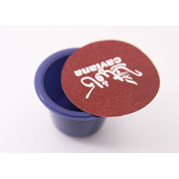 Empty Instant Coffee Capsule Packaging For Espresso plastic Blue