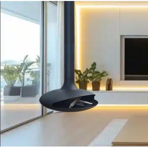 stove fireplace rotating spherical suspended hanging round