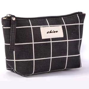 Zipper Blank Canvas Makeup Bag Multifunctional 21CM×12CM×6.5CM