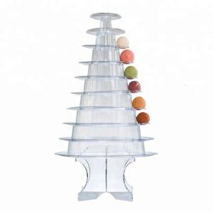 New Design 10 Tier Macaron Tower Disposable Food Tray