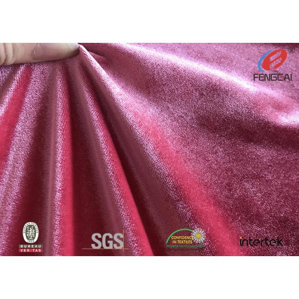 Warp Knitted Smooth Shiny Panne Velvet Fabric Women'S Dress / Garment