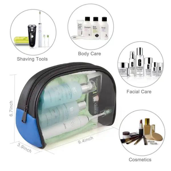 Promotional Waterproof Odm Clear Pvc Makeup Bag Transparent Cosmetic Pouch Portable