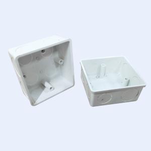 Electrical Plastic Fireproof Wall Mounting PVC Junction Box 75x75Mm 74x74Mm