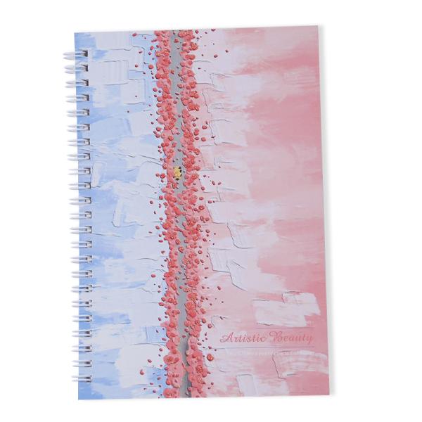 3D Printing Cover School Note Book for Student Spiral Binding 4 Colors Customized Design