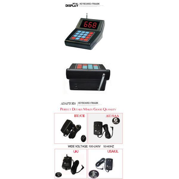 Facilitates the organization and delivery of orders nontraditional sales establishments with vibrate sound flash for restaurant