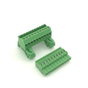 5.08mm / 0.2" Pitch Pluggable Screw Terminal Blocks Din Rail Mounting