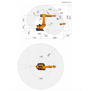 6 Axes Arm Robot Industrial KR 150 R2700 Extra Use For Handling, Palletizing