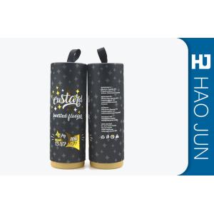 Handmade Cardboard Paper Tubes Cylinder Box Packaging With PP Ropes