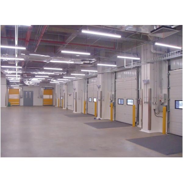 Automatic Vertical Lifting Industrial Sectional Doors Polyurethane Foam Insulation