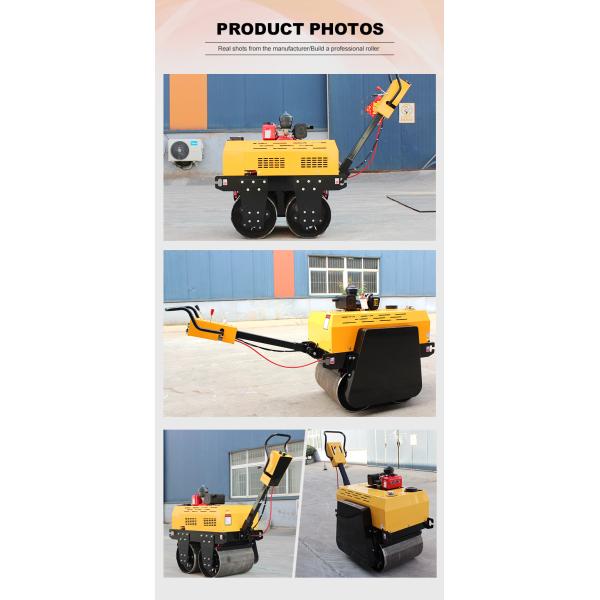 High Quality Walk Behind Road Roller Road Construction Machinery China Vibratory Roller Compactor