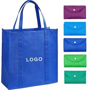 Quality Supermarket Handles 30cm 40x40x10cm Foldable Non Woven Bag for sale