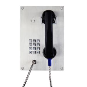 Stainless Steel Industrial VoIP Phone , Vandal Proof Emergency Help Phone