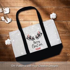 Stationery Storage Eco Canvas Bags Fine Printed Cotton Shopping Bags