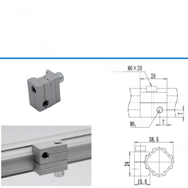 DYJ28-A21 Third Generation Aluminum Lean Pipe Joint Function Accessory