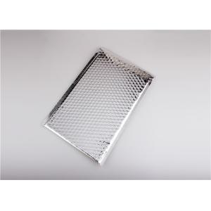 Self Seal Silver Metallic Bubble Mailers , Bubble Wrap Envelopes Recyclable
