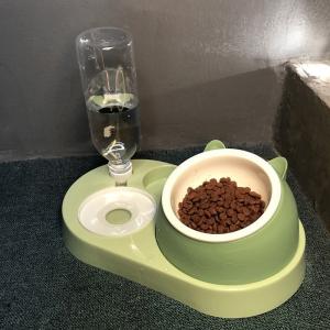Cat Bowl Ceramic Bowl Protects Cervical Vertebrae Automatic Drinking Oblique