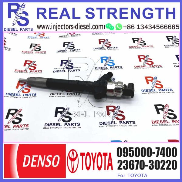 Huida genuine and OEM great quality diesel Fuel Injector 23670-30220 095000-7400 For Toyota Hiace Hilux