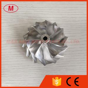 Quality T04S 409535-0001 59.05/76.07mm 7+7 blades turbo milling/aluminum 2618/billet compressor wheel for racing for sale