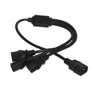 Buy cheap Durable OEM ODM Power C14 C13 3 Way Splitter Extension Cord 0.8m IP11 from wholesalers