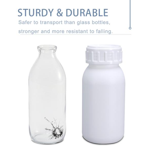 1000ml Empty HDPE Laboratory Reagent Bottle Narrow Mouth Acid Resistance