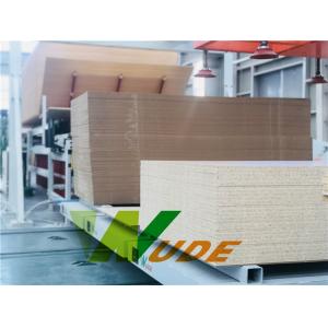 Furniture Short Cycle Lamination Line PLC Control For MDF And Particle Board