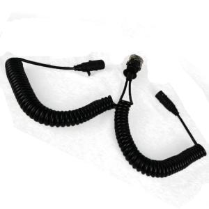 Black Coiled Trailer Cord 15 Core Truck Cables European 24V EBS Trailer Plug