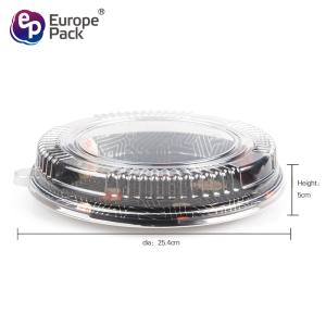 Disposable high quality takeaway plastic sushi food container with lid