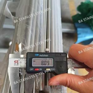 Cold Drawn TP304 Stainless Steel Seamless Pipe Bright Annealing SS Precison