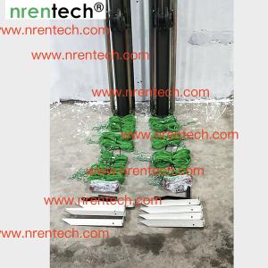 10m manual crank winch telescopic mast/ push telescoping mast/ aluminum