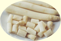 IQF Frozen White Asparagus Center Cut