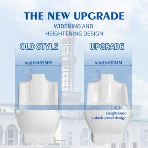 Ceramic wudumate compact foot bath pull drawing faucet saving space