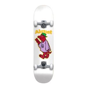 Almost Skateboards Peace Out White Mini Complete Skateboard First Push