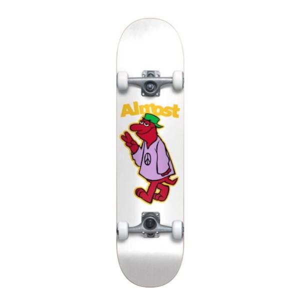 Buy Almost Skateboards Peace Out White Mini Complete Skateboard First Push at wholesale prices