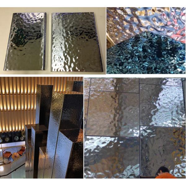 2.0mm Thickness Metal Slitting Line 5KW Water Ripples Metal Embossing Machine