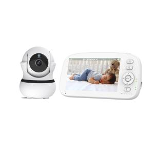 5 Inch Smart Baby Monitor with Pan-Tilt Night Vision and Two-Way Audio