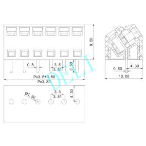 2 Pins Pcb Screw Terminal Block Connectors 300v SMKDS 1/ 2-3.81 1728284 Phoenix
