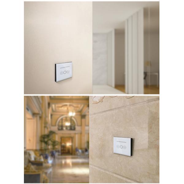 Glomarket Tuya Wifi/Zigbee EU/UK Smart Dimmer Light Switch Tempered Glass Touch Wall Electrical Light Dimmer Switch