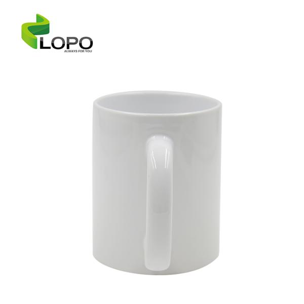 Custom Vacuum Insulated Tumbler 12 Ounce Vacuum Mug Ceramics White Blank Mug For Sublimation