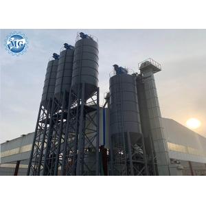 China PLC Dry Mix Plant With Twin Shaft Mixer Available Aggregate Bins on sale