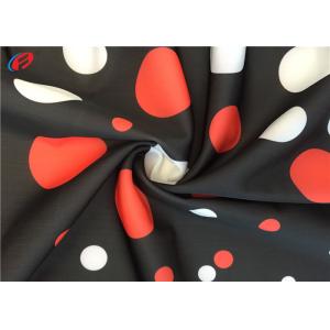 Soft Printed 85 % Polyester 15 % Spandex Knitted Fabric For Bikini , Tear -