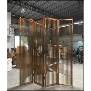 Hairline Rose Gold Stainless Steel Room Dividers For Office/Room/Interior