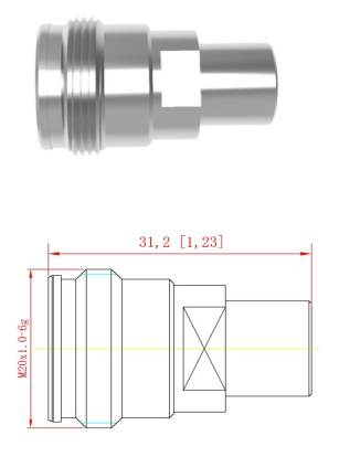 DC-6GHz 2W Dummy Load / Termination Load for RF Signal Simulation