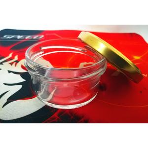 High Transparent Glass Caviar Jar With Metal Lid